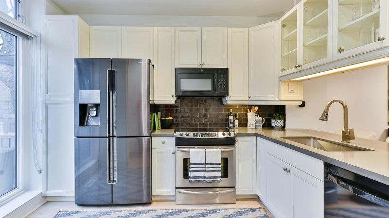Gleaming clean oven interior with racks after appliance deep sanitation